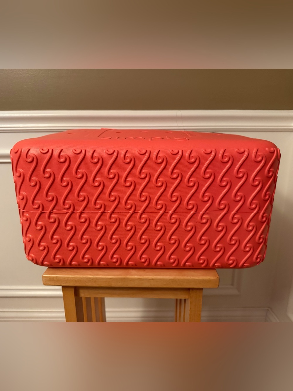 NWT SIMPLY SOUTHERN LARGE SOLID TOTE- ORANGE - Picture 3 of 6